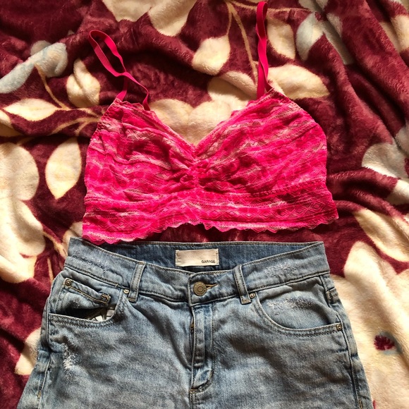 Pink lacy bralette - Picture 1 of 4